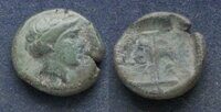 16238_ Фракия, Аполлония Понтийская, 410/404-341/323 годы до Р.Х., АЕ13.