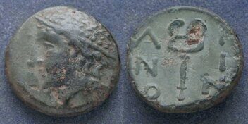17783_ Фракия, Эйнос, начало IV века до Р.Х., АЕ17.